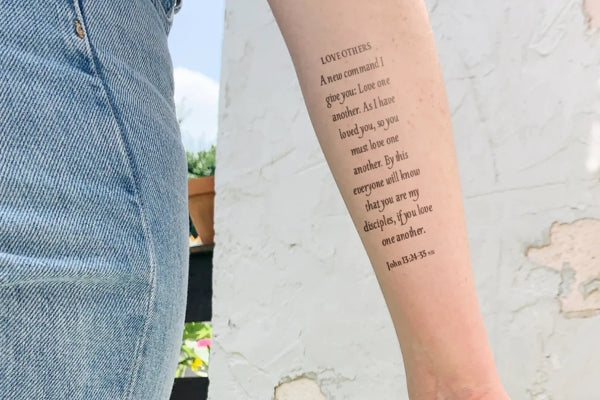 Scripture Tattoos: A Modern Way to Memorize